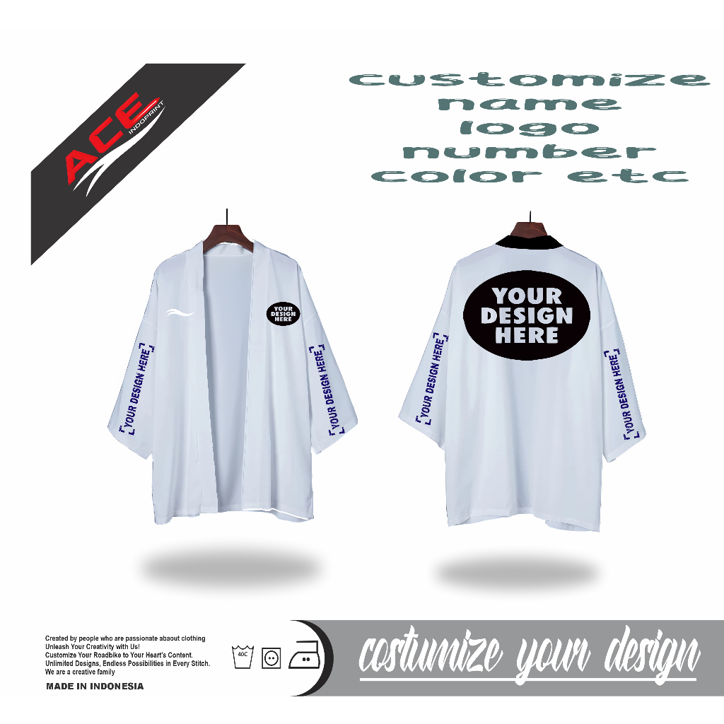 Kimono CARDIGAN ผู้หญิงผู้ชายออกแบบเอง Xl-Xxl