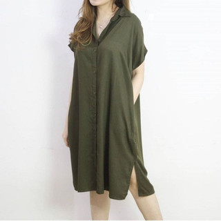 LULA HOME DRESS DASTER JUMBO POLOS FULL KANCING AKTIF BISA BUSUI BUMIL OKE LD 136 BIG SIZE