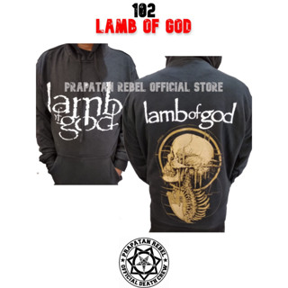 เสื้อกันหนาว มีฮู้ดดี้ LAMB OF GOD สไตล์พังก์ร็อค ร็อค เมทัล เพลง PRAPATAN REBEL