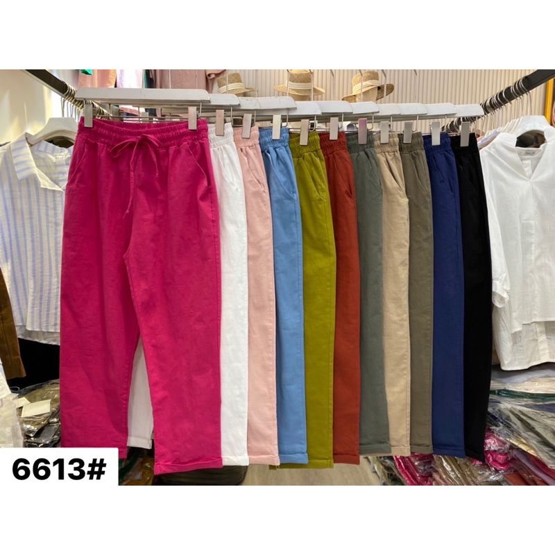 MINOSHE 6613 กางเกง LINEN PREEYA CLOSET BANGKOK