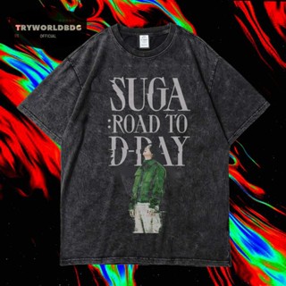 เสื้อยืด ลาย KAOS OVERSIZED/KAOS WASHED/OVERSIZED/KAOS SUGA ROAD TO D-DAY VINTAGE TEE