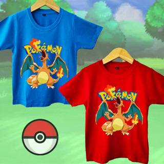 เสื้อยืด พิมพ์ลายโปเกม่อน CHARIZARD สําหรับเด็ก