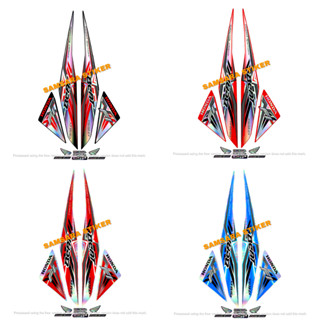 สติกเกอร์โลโก้ LIS BODY MOTOR HONDA BEAT FI 2015 HOLOGRAM ครบชุด