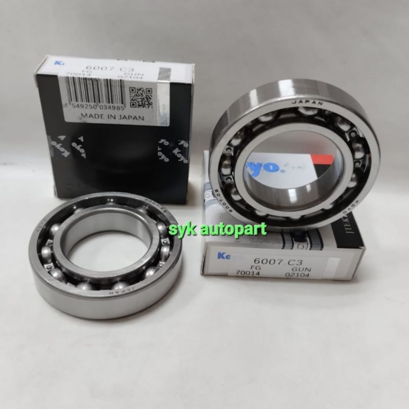 BEARING 6007 C3 DIMENSIONS 35X62X14MM 6007C3 PLAIN KOYO