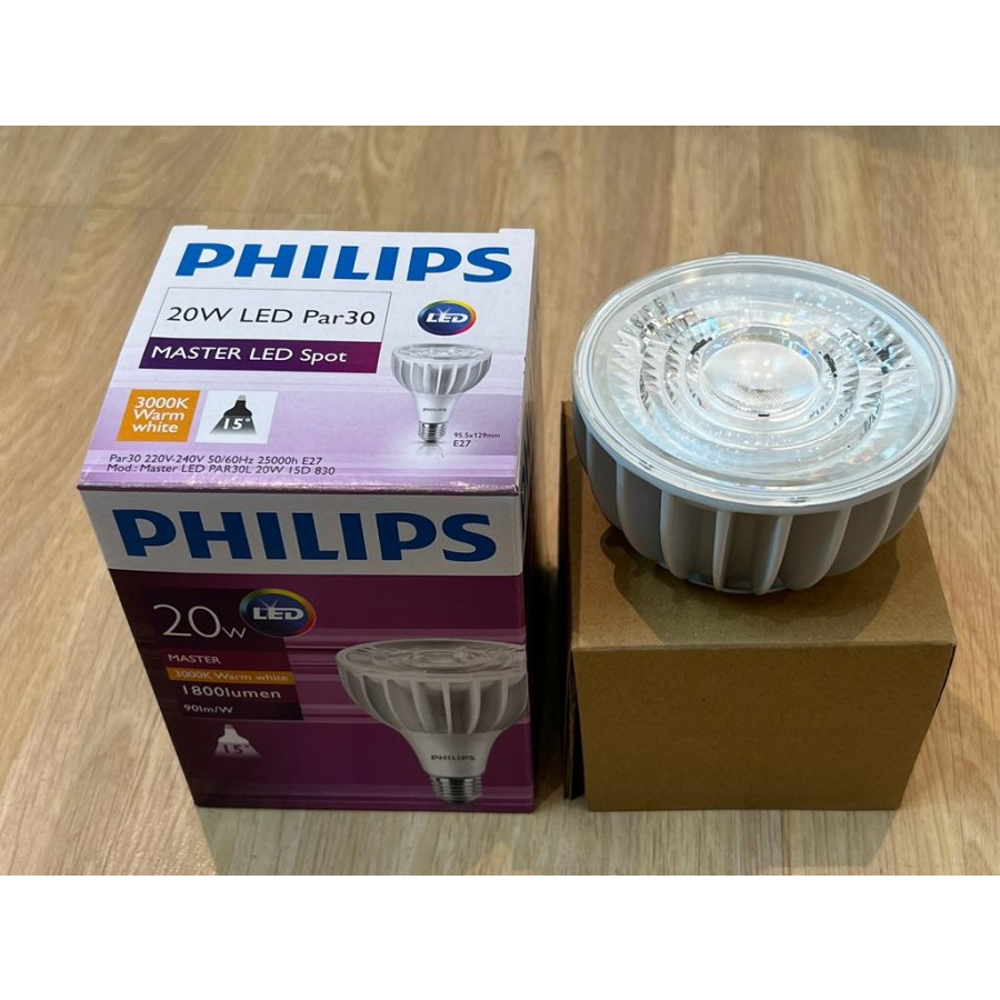 ของแท้ Philips โคมไฟพาร์ LED 30 ดวง 20W 3000K 15D