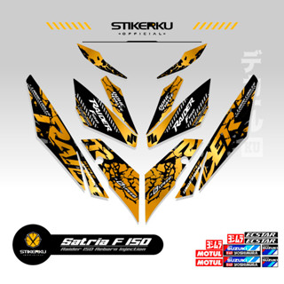 สติกเกอร์ลายทาง SATRIA FU 150 SIMPLE F150 SATRIA F150 2016-2022 STICKER STRIPING SATRIA FU R150 STOCK DECALS RIDER FI R150 SATRIA EDITION Stickerkudecall 8th MOTIF