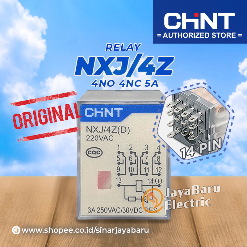 รีเลย์ CHINT NXJ 4Z 4Z1 NXJ-4Z NXJ-4Z1 14 พิน 14 ฟุต 24V 36V 48V 220V