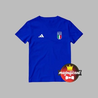 เสื้อยืด พิมพ์ลายฟุตบอล ITALY WORLD CUP สไตล์อิตาลี