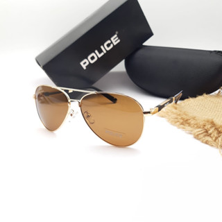 ใหม่ POLICE 1382 เลนส์โพลาไรซ์ สีน้ําตาล ไซซ์ 61-11-135
