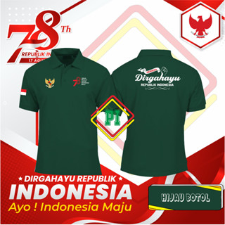 เสื้อโปโล ลายครบรอบ 78 ปี 17 สิงหาคม 17 สิงหาคม วันประกาศอิสรภาพของอินโดนีเซีย 2.1