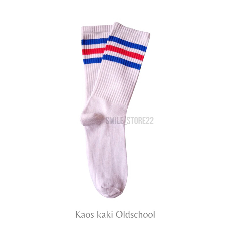 ถุงเท้าสเก็ต ลาย SCHOOL STRIPE Kaos.Kaki.Oldschool สําหรับผู้ชาย และผู้หญิงKaki.สเก็ต .Kaki.men.wome