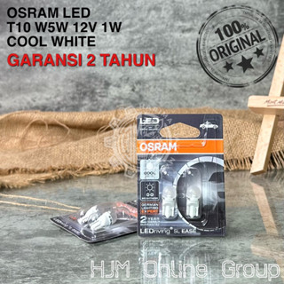 หลอดไฟทไวไลท์ Led T10 W5W 12V W2.1x95d COOL WHITE OSRAM ของแท้