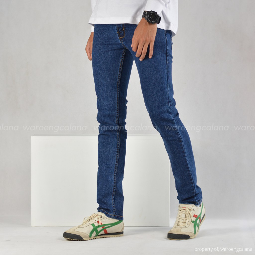 BIOWOS Mens Jeans Slimfit Mens Jeans Long Jeans กางเกงขายาวผู้ชาย