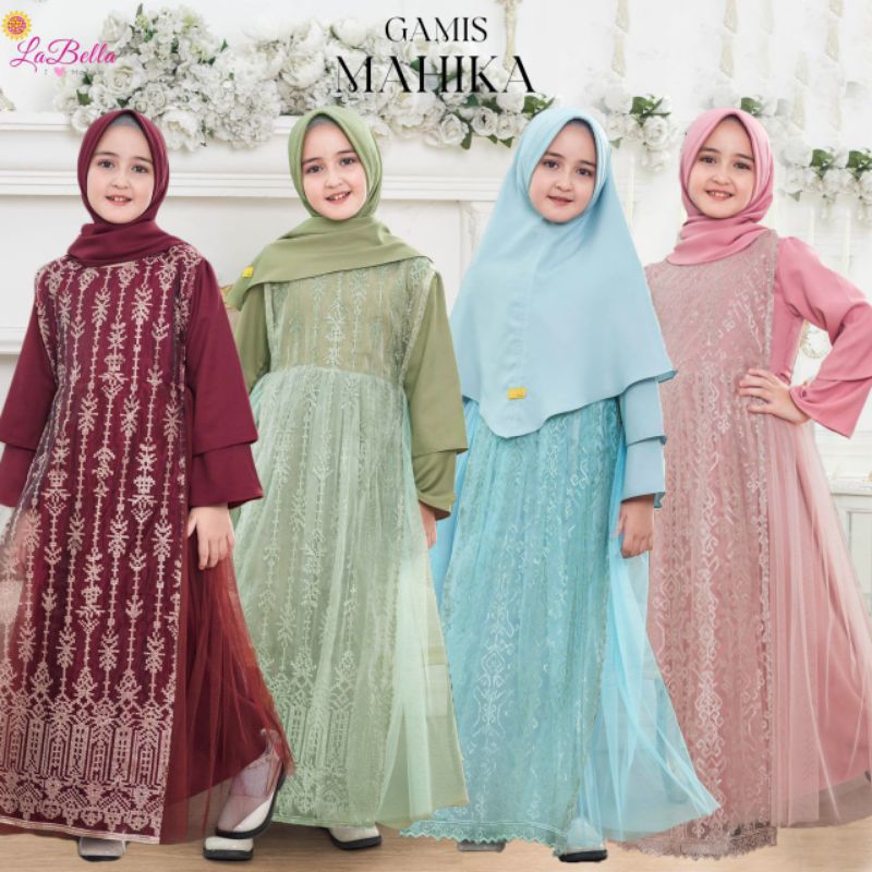 PARTY GAMIS, EXCLUSIVE GAMIS Mahika & Clara Labella Gamis สําหรับเด็ก