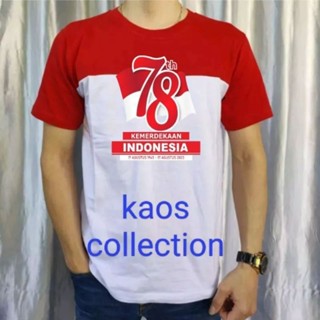 เสื้อยืด พิมพ์ลาย Indonesias 78th Independence แฟชั่นสําหรับชาย และหญิง