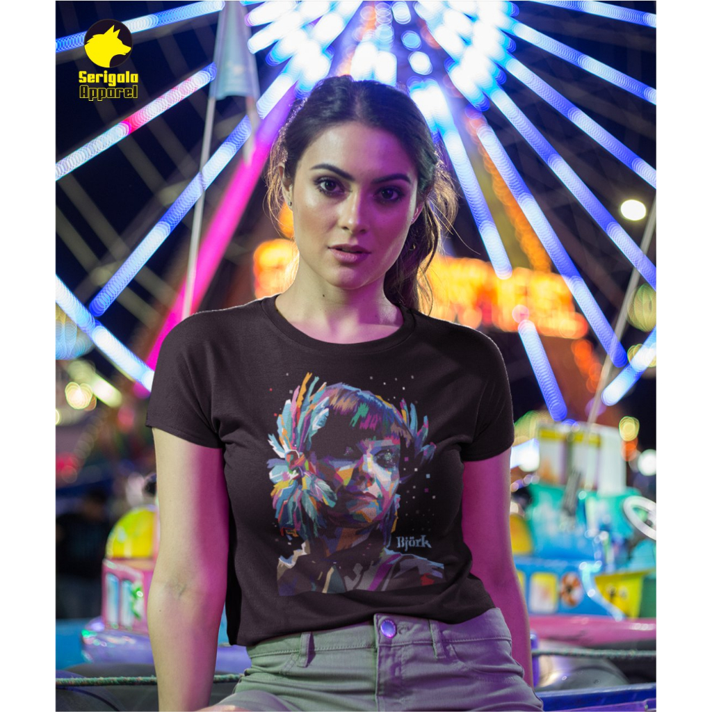 เสื้อยืด BJORK / ผ้าเพลง / เสื้อยืดวงดนตรี / TOP / BAND T-SHIRT / เสื้อยืด