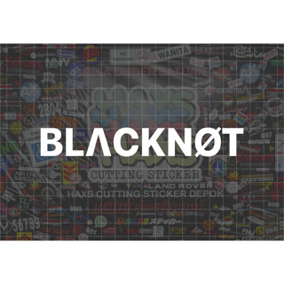 สติกเกอร์ตัด Blacknot ขนาด 15 ซม. สําหรับรถจักรยานยนต์ รถยนต์