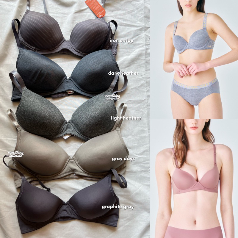 [ONE SET] 2 F*LA Airlight เกาหลี Pushup Technology บราไร้สายไม่มีลวดโฟมหนา Push Up Bra Wirefree Bral