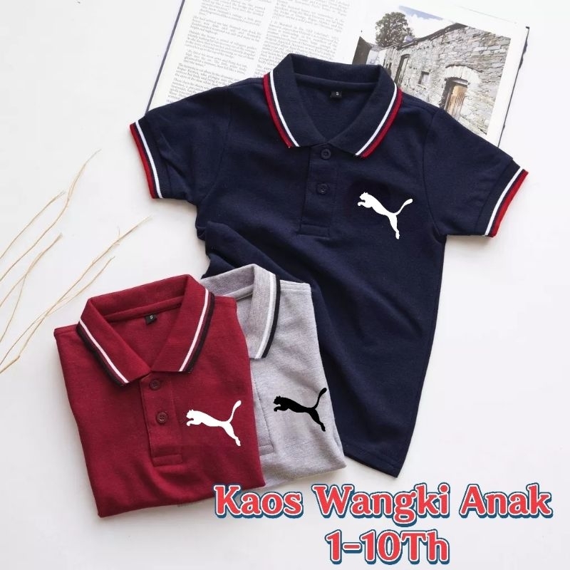 เสื้อโปโล เสื้อยืด สําหรับเด็กผู้ชาย และเด็กผู้หญิง อายุ 2-10 ปี