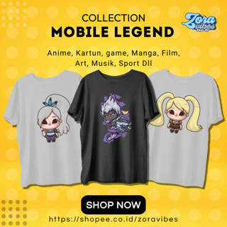 เสื้อยืดแขนสั้น พิมพ์ลาย Mobile LEGEND สําหรับผู้ชาย และผู้หญิง