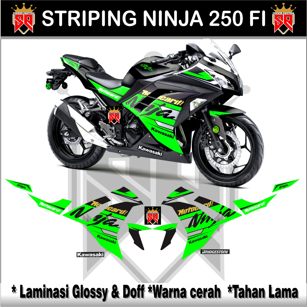 NINJA 250 FI OLD STRIPING / KAWASAKI NINJA FI 250R ราคา ถูกที่สุด ดีลบีเคเค แกลเลอรีภาพที่ 2