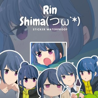 สติกเกอร์ ลายการ์ตูนอนิเมะ Rin SHIMA YURU CAMP กันน้ํา