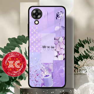 |Ez42| Xing เคส OPPO A17 A17K เอฟเฟกต์กระจกเงา | เคส HP แบบแข็ง นิ่ม ปรับแต่งได้ |  เคส HP คุณภาพสูง พร้อมลวดลาย LILAC AESTHETIC