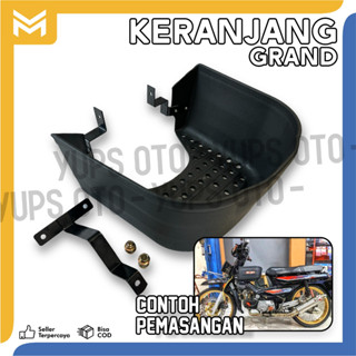 Grand ตะกร้าพลาสติก ABS แบบหนา สีดํา สําหรับใส่ผัก และผลไม้ HONDA GRAND LEGEND LEGEND IMPRESA+Bracket Bolt, Stay Install (PNP) วัสดุ สีดํา