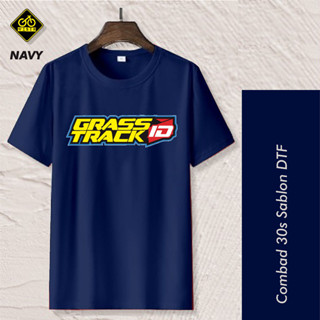 เสื้อยืด ลาย Grasstrack ID Navy Racing Motocross สําหรับผู้ชาย