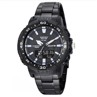 ใหม่ DIGITEC DA-2181R DA Dg2181 นาฬิกาข้อมือ สายสแตนเลส 100% กันน้ํา