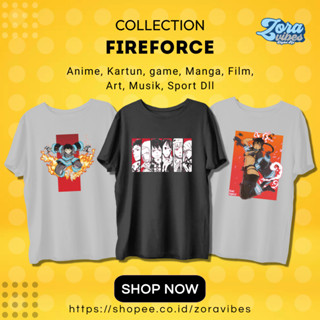 เสื้อยืด พิมพ์ลายอนิเมะ Fire FORCE MANGA สไตล์ญี่ปุ่น