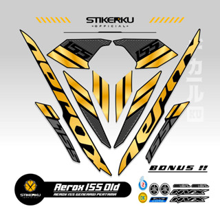 สติกเกอร์ ลาย OLD AEROX 155 VVA MOTIF OLD AEROX 155 VVA STICKER Unique AEROX 155 VVA STICKER AEROX 155 VVA STICKER STOCK DECAL LIST POLET Stickerkudecall