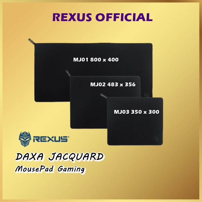 Rexus Daxa Jacquard MJ01 / MJ02 / MJ03 แผ่นรองเมาส์สําหรับเล่นเกมแผ่นรองโต๊ะ