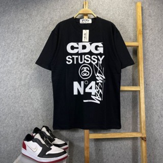 เสื้อยืด Cdg x STUSSY สีดํา