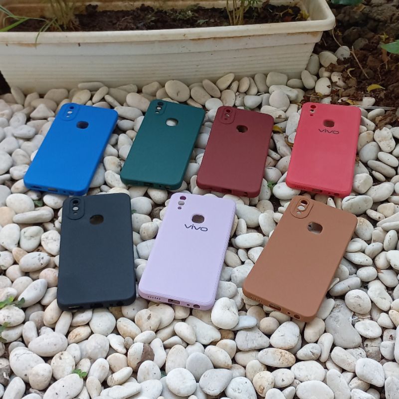 Softcase vivo 1723 1727 Case Macaron Camera Protection vivo v9 Casing