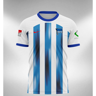 เสื้อกีฬาแขนสั้น ลายทีม Hertha Berlin Home 2023 2024