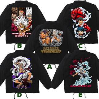 เสื้อแจ็กเก็ต ลายอนิเมะวันพีช LUFFY GEAR FIVE SUN GOD NIKA KAIDO WINDBREAKER