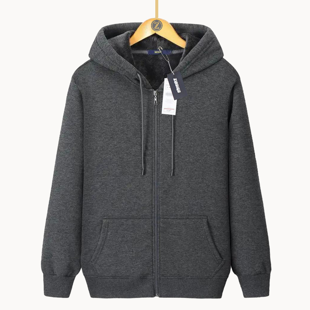 จัดส่งฟรี ZIRDIGO PLAIN BLACK DISTRO ZIPPER JACKET UNISEX ZIPPER JACKET