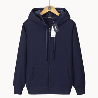Zirdigo Jaket Zipper Distro Polos Navy Unisex Jaket Resleting
