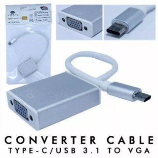 อะแดปเตอร์แปลงสายเคเบิ้ล Type C เป็น HDMI Type C เป็น VGA USB