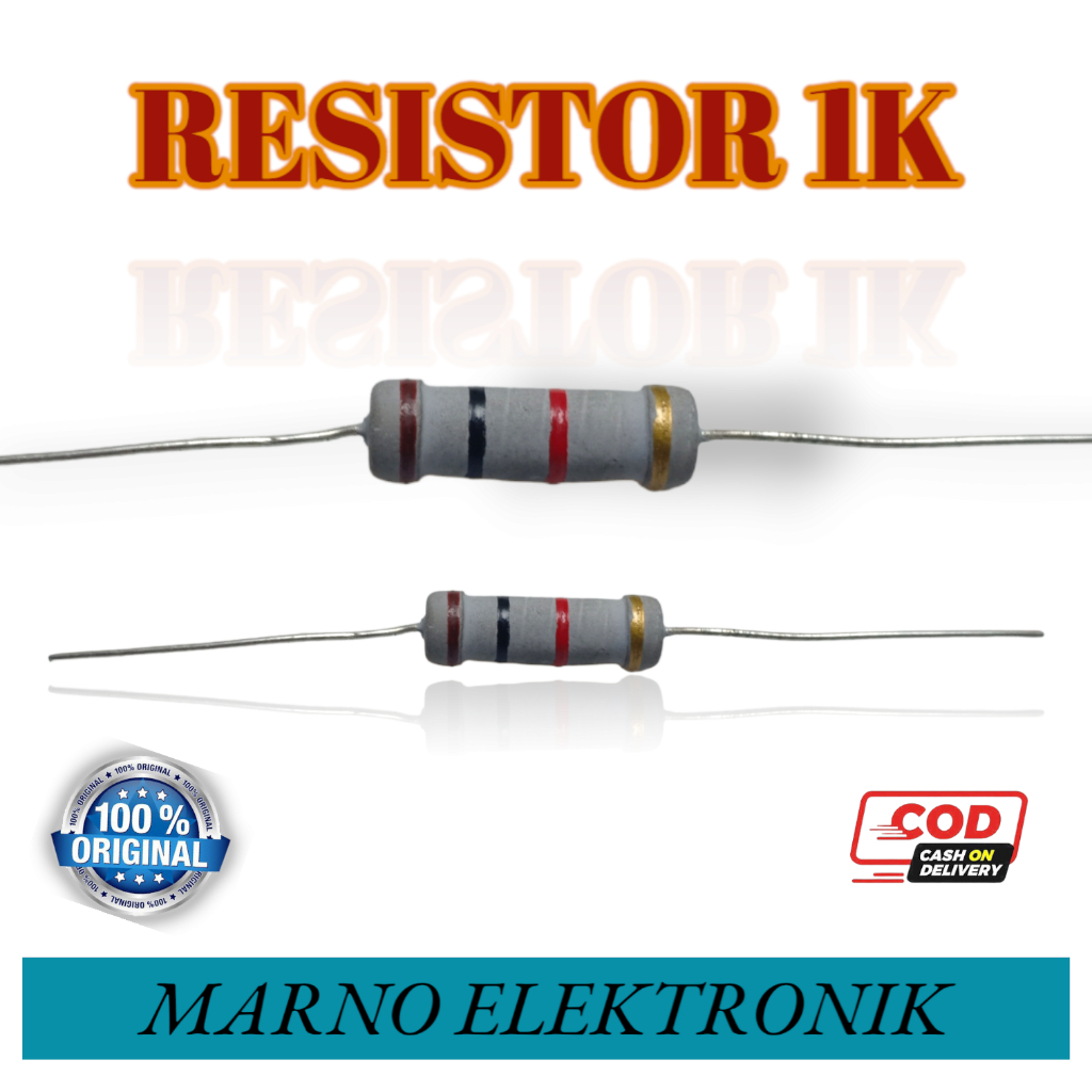 RESISTOR 2 WATT 5x 1K 1K2 1K5 1K8 2K2 2K7 3K3 3K9 4K7 5K6 6K8 1 1.2 1.5 1.8 2.2 2.7 3.3 4.7 3.9 (ORI