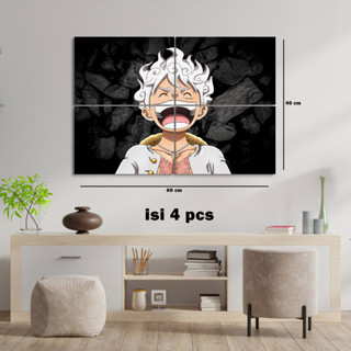 โปสเตอร์ One piece luffy gear 55-five ขนาดใหญ่ สําหรับตกแต่งผนังห้อง