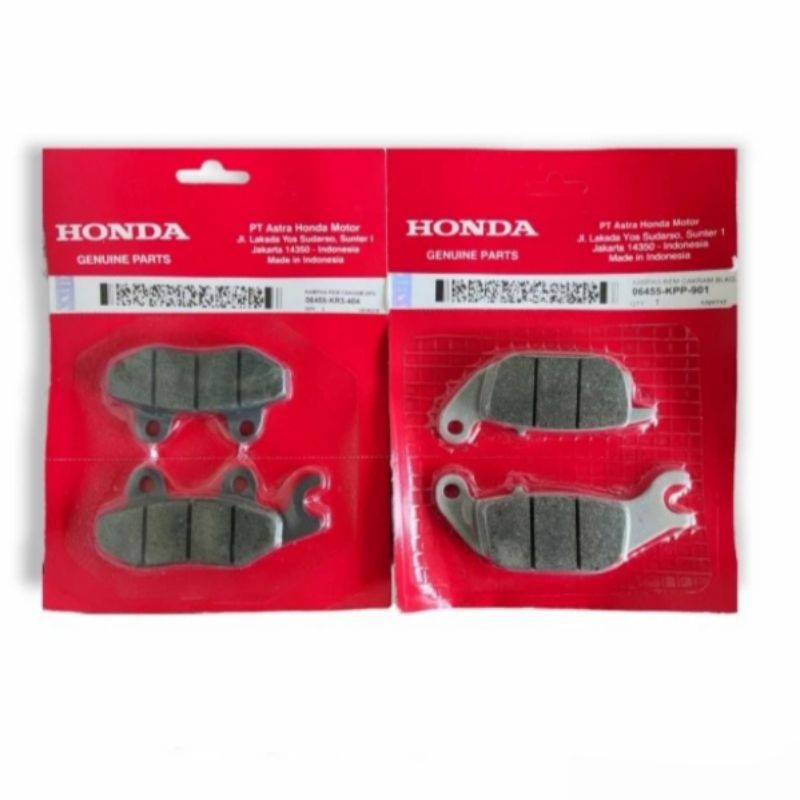 ผ้าเบรคหน้าและหลังสําหรับ SUPRA X 125 (KR3+KPP)