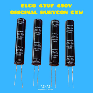 Elco 47UF 450V RUBYCON CXW ของแท้