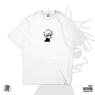 เสื้อยืด พิมพ์ลายการ์ตูนอนิเมะ Meme Gojo Satoru Jujutsu Kaisen Angry Kaos สไตล์ญี่ปุ่น