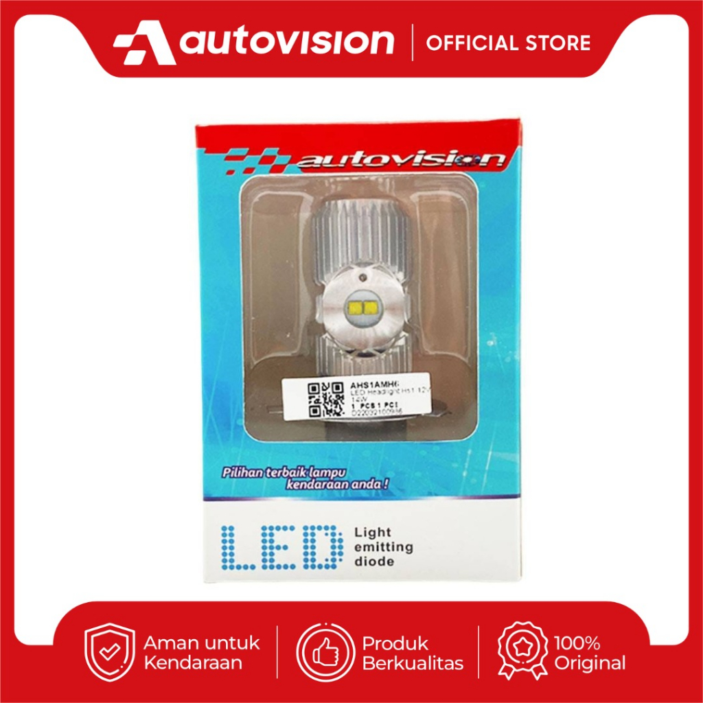 Autovision CR8 HS1/H4 12V 14W+14W LED ไฟหน้ารถจักรยานยนต์