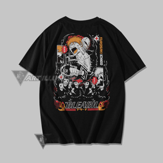 เสื้อยืด ผ้าฝ้าย พิมพ์ลายโลโก้อนิเมะ BLEACH Distro Combed 24s พรีเมี่ยม