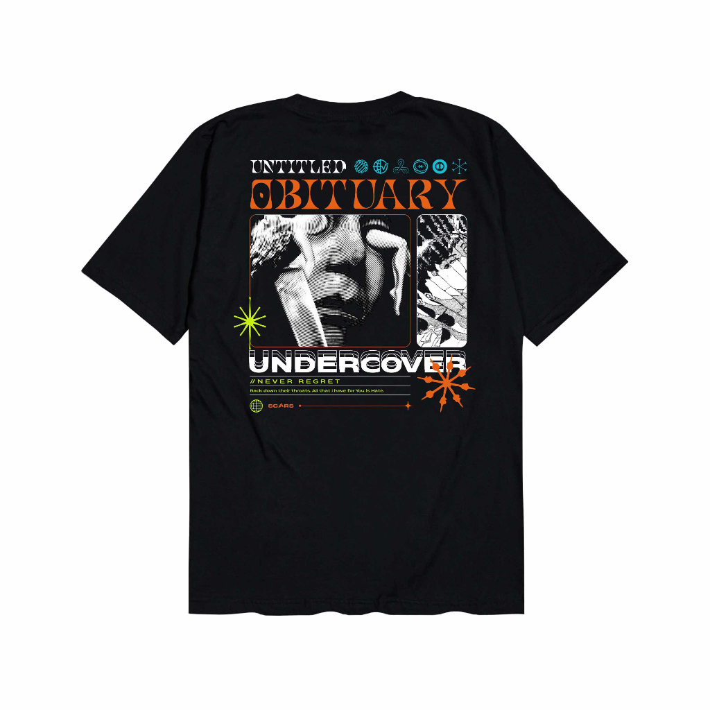 Wheels.inc - SCARS - EULOGY - เสื้อยืดแขนสั้นสีดํา