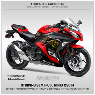 สติกเกอร์ ลายกราฟฟิค NINJA DECAL SEMIFULL DESIGN NINJA FI 250fi สําหรับติดตกแต่งรถจักรยานยนต์ พร้อมส่ง