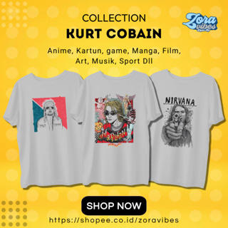 เสื้อยืด พิมพ์ลายวง NIRVANA SERIES KURT COBAIN METAL ROCK Music 30S